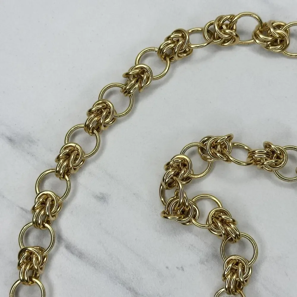 Rhinestone Butterfly Gold Tone Chain Belt OS ✨
